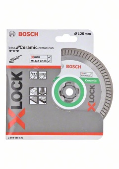2608615132 X-LOCK алмазный диск по керамике 125 мм BfCeram(best for ceramic)Extraclean 2.608.615.132 БОШ
